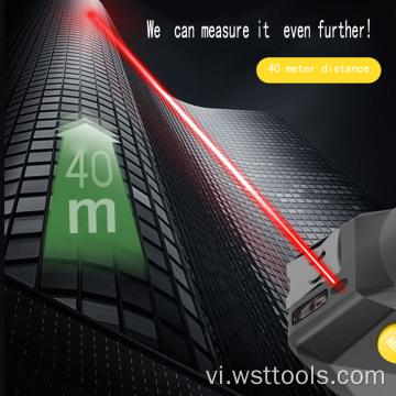 Máy đo băng laser điện tử kỹ thuật số 3 trong 1 | 130ft / 40m